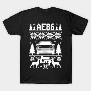 Retro Ride Christmas Edition Ugly Design T-Shirt